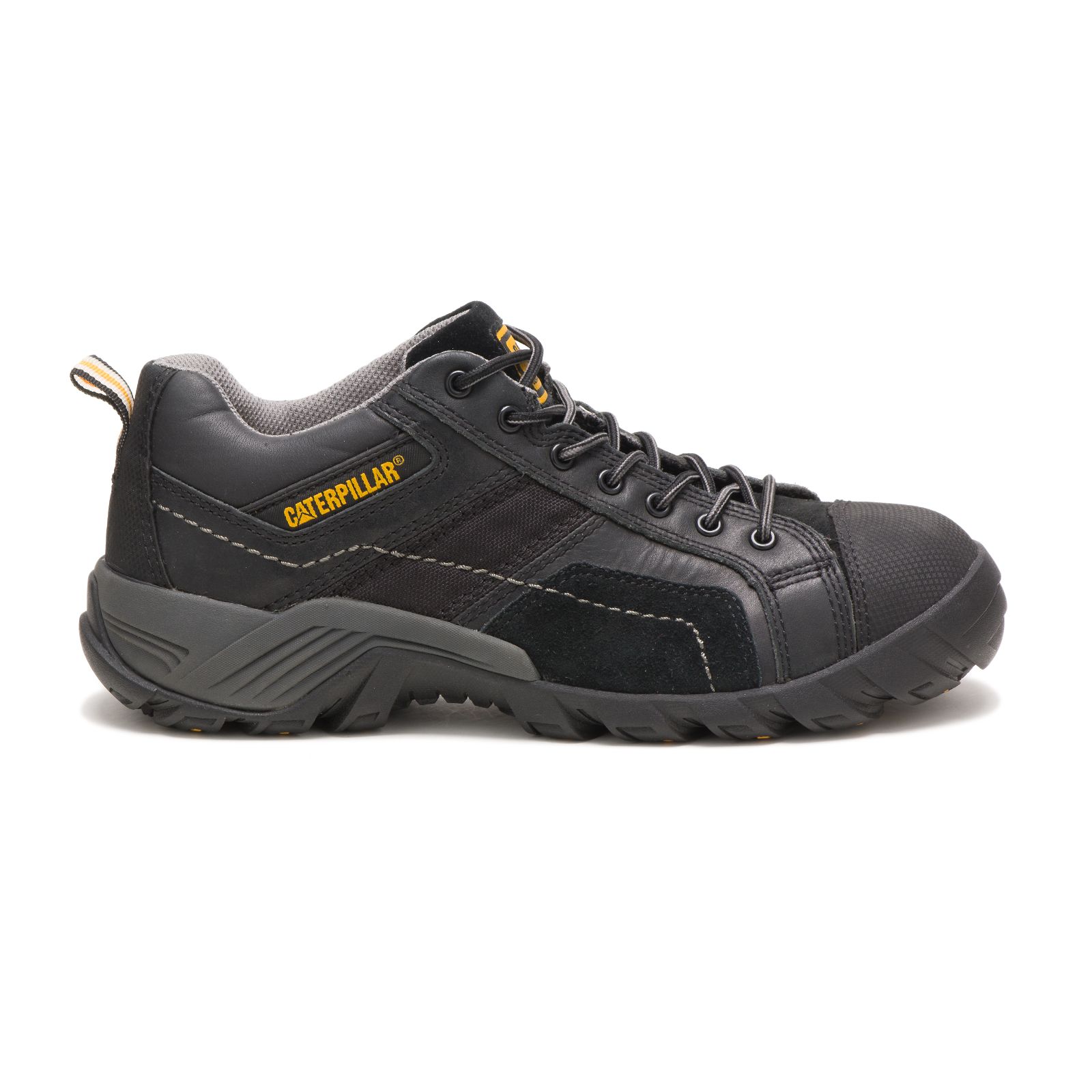 Caterpillar Shoes South Africa - Cat Men's Argon Composite Toe Work Shoes Black CB9634517